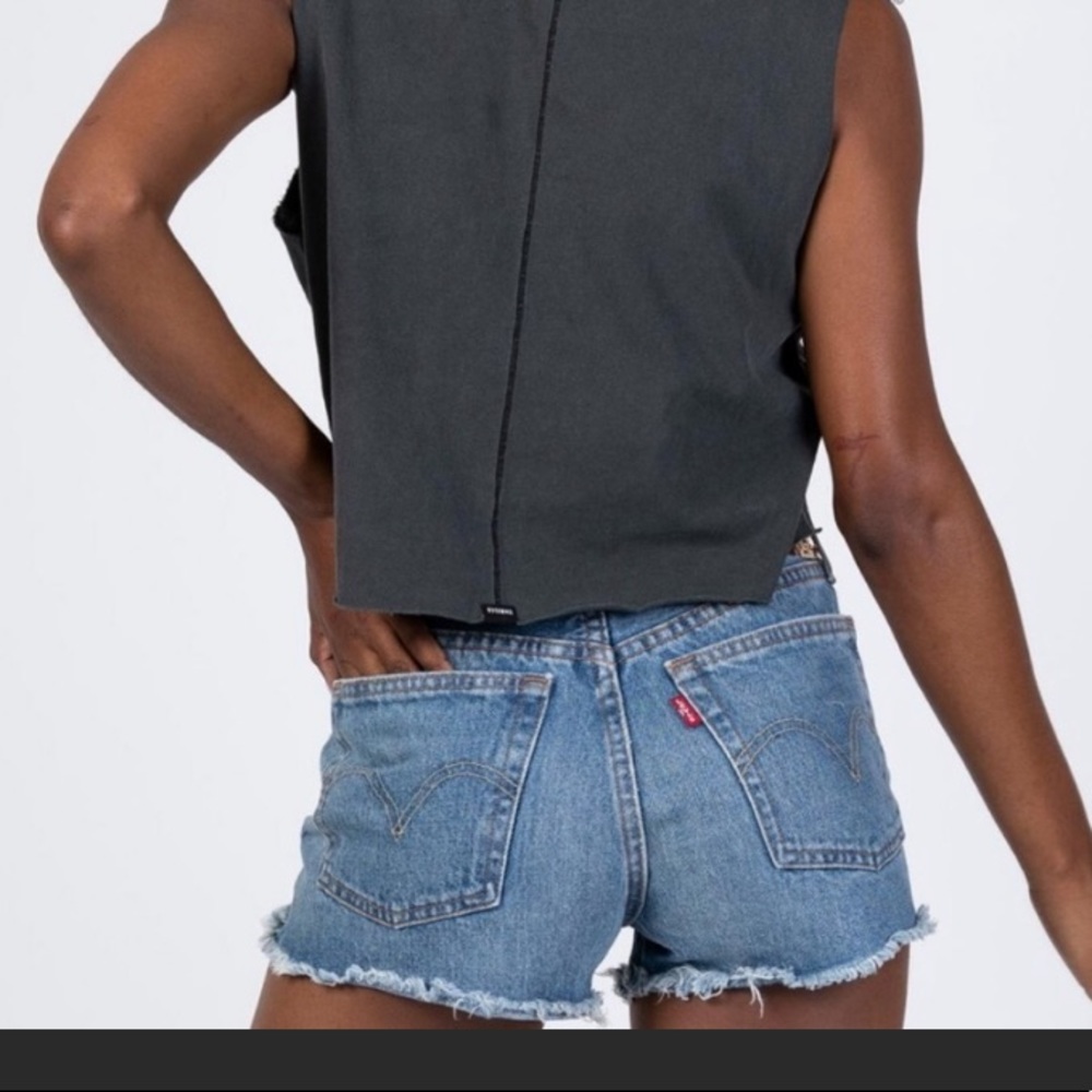 Levi’s 501’s High Waisted Cut Off Shorts Raw Hem
